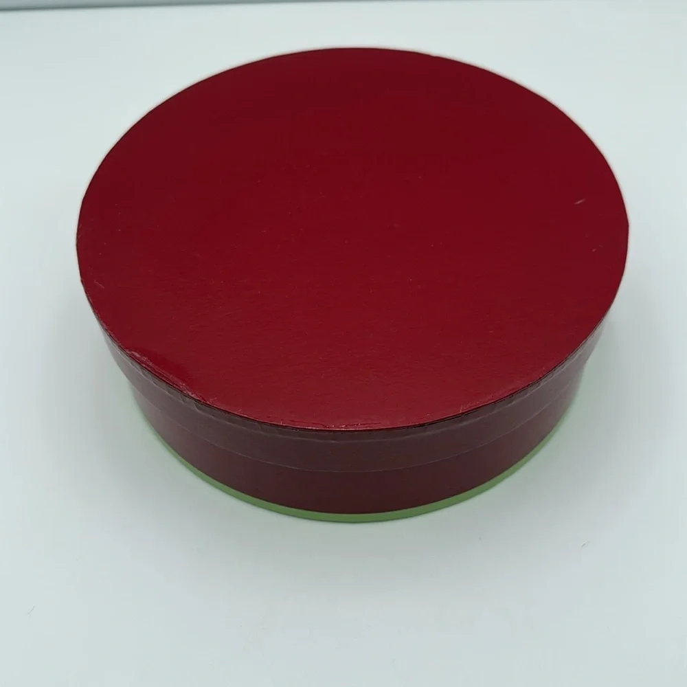 Set Of 4 Crate & Barrel Christmas Holiday Theme Salad Appetizers White Plates